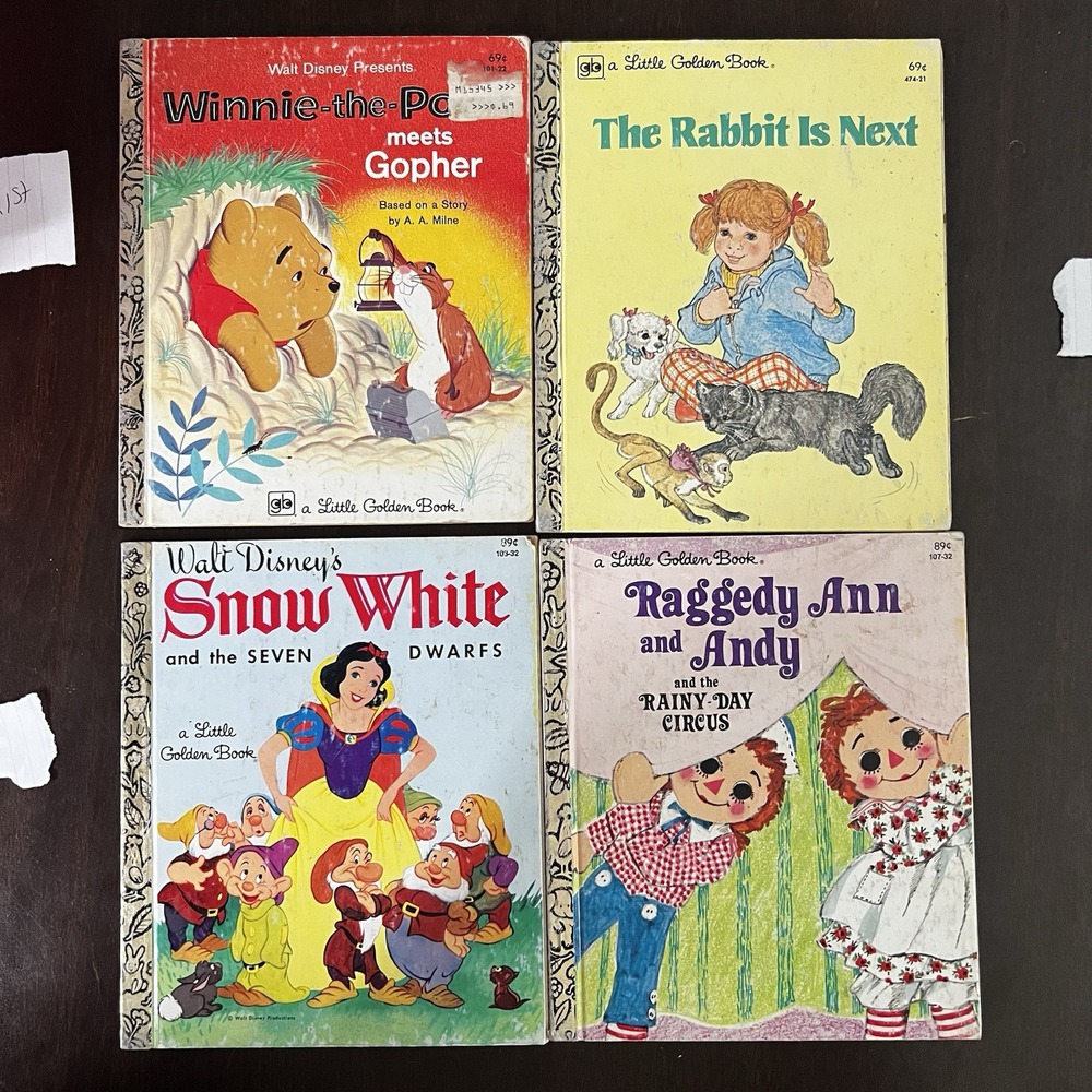 Lot Of 12 Little Golden Books 1980s Editions (2 1990s). Please Read Details